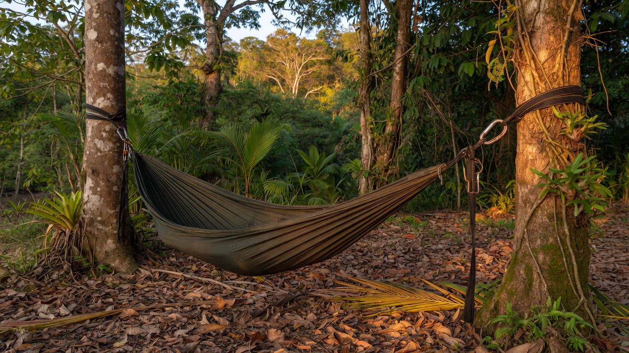 Como montar rede de camping: altura, distância e ângulo